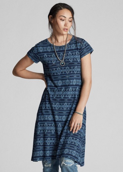 Vestido Ralph Lauren Discharge-Printed Jersey Mulher 63951-IXTA